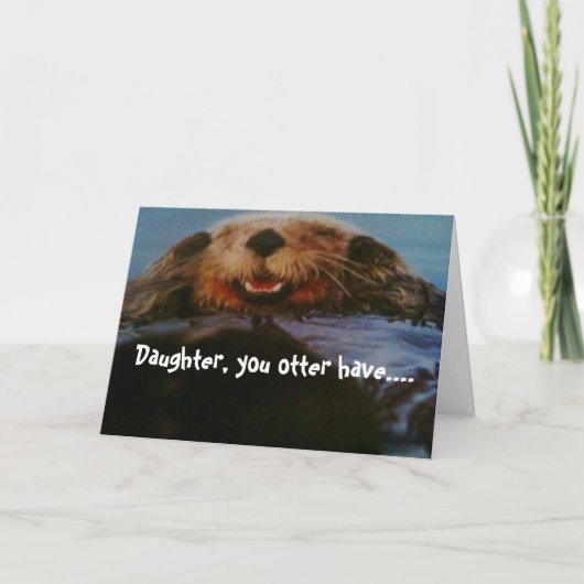 FUN BIRTHDAG VOOR DE DOCHTER KAART (Voorkant)