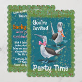 Fun Birthday Backyard Barbecue Party Invitation (Devant / Derrière)