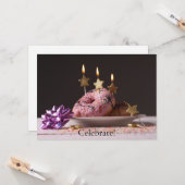 Fun Birthday Celebration Carte Plat (Devant/Arrière en situation)