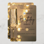 Fun Birthday Celebration Invitation (Devant / Derrière)