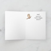 Fun Birthday Humor Owl, Bird, Natuur, Wild Kaart (Binnen)
