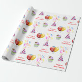 Fun Birthday Pattern Craft of Gift Cadeaupapier (Uitgerold)