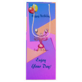 Fun Birthday Scorpio Wijn Cadeautas (Voorkant)