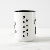 *Fun Bitcoin Frisbee Catching Chien Mug (Centre)