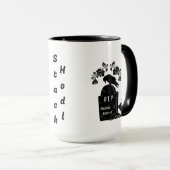 *Fun Bitcoin Frisbee Catching Chien Mug (Devant droit)