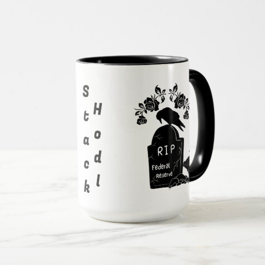 Fun Bitcoin Frisbee Catching Chien Mug (Devant droit)