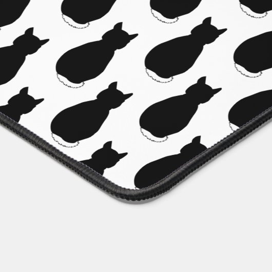 Fun Black Cat Desk Mat (Coin)