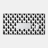 Fun Black Cat Desk Mat (Clavier et souris)