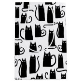Fun Black Cat Medium Cadeauzakje (Voorkant)