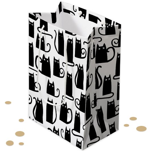 Fun Black Cat Medium Cadeauzakje