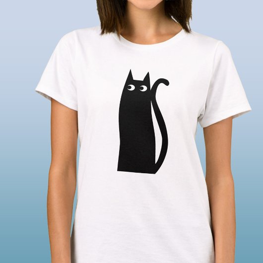 Fun Black Cat T-shirt