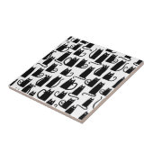 Fun Black Cat Tegeltje (Zijkant)