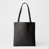 Fun Black en Gold Pattern Honey Bee Draagtas (Voorkant)