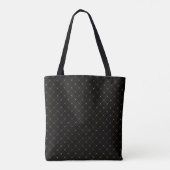 Fun Black en Gold Pattern Honey Bee Draagtas (Achterkant)