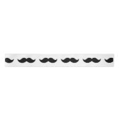 Fun Black en White Mustache Pattern 1 Lint (Voorkant)