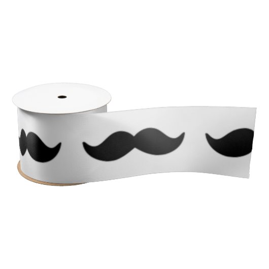 Fun Black en White Mustache Pattern 1 Lint (Spoel)