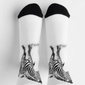 Fun Black en White Zebra Modern minimalist Sokken (Top)