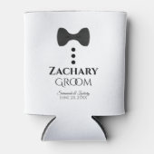 Fun Black Stropdas Groom Wedding Foam Koelbox Blikjeskoeler (Voorkant)