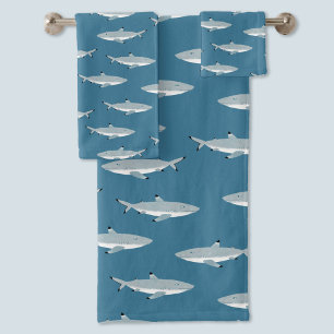 Fun Black Tipped Reef Shark Bad Handdoek