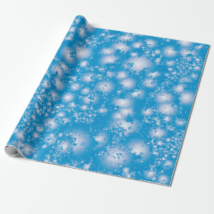 Fun BLUE Abstracte inkt Super Splash-patroon Cadeaupapier