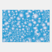 Fun BLUE Abstracte inkt Super Splash-patroon Inpakpapier Vel (Voorkant 3)