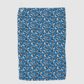 Fun Blue Camo/Animal Print Golfhanddoek (Voorkant)