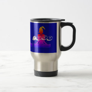 Fun Blue Commuter "Java Yoga" reismuis Reisbeker