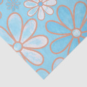 Fun Blue Daises. Tissuepapier (Detail)