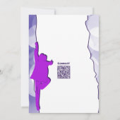 Fun Blue Dance Party 16e anniversaire Invitation (Dos)