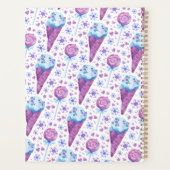 Fun Blue en Paars Ice Cream en Lollipop Planner (Achterkant)