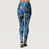 Fun Blue Gears. Leggings (Achterkant)