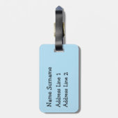 Fun Blue Shark Bagagelabel (Achterkant verticaal)