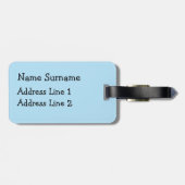 Fun Blue Shark Bagagelabel (Achterkant horizontaal)