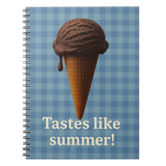 Fun Blue Spiral School Notebook Notitieboek