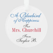 Fun Bluebird of Happiness pour l'enseignant (dos)