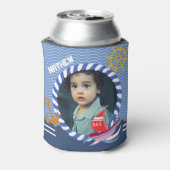 Fun Boats Foto Blauwe Koelbox Blikjeskoeler (Blikje Achterkant)