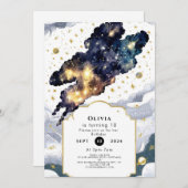 Fun Boho Space Verjaardag Kaart (Voorkant / Achterkant)