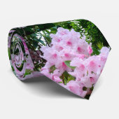 Fun Bold Loud Pink Floral Botanisch Mannen Stropda Stropdas (Opgerold)