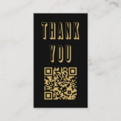 Fun bold merci or code QR Carte de boîtier (Devant)