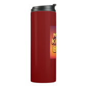 Fun & Bold Retro Geïsoleerde Thermische Tumbler Thermosbeker (Gedraaid links)
