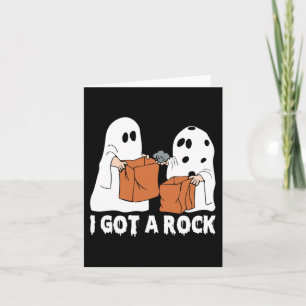 Fun Boo Ghost Scary Ik heb een Rock Halloween Kaart