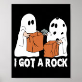 Fun Boo Ghost Scary Ik heb een Rock Halloween Poster (Voorkant)