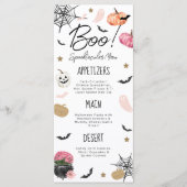 Fun Boo ! Spooktacular Anniversaire Menu Halloween (Devant)