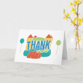 Fun Bounce House Bright Merci carte (Fleur jaune)
