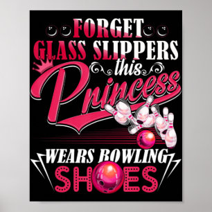 Fun Bowling for Women Girls Kinder mama Wife Poster