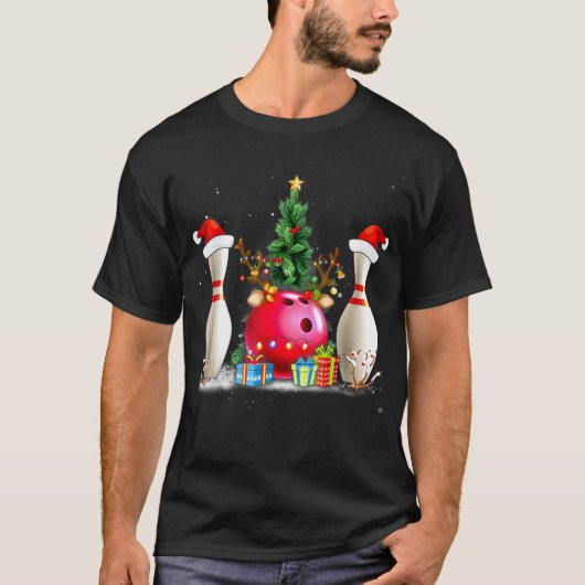 Fun Bowling-kerstkerstkerstkerstkerstkerstkerstker T-shirt (Voorkant)