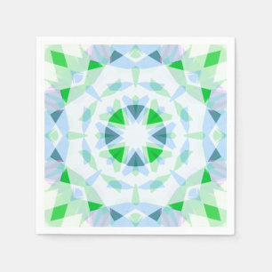 Fun Boy's Blue Green Birthday Magic Star Servet