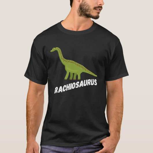 Fun Brachiosaurus Dinosaur T-shirt (Voorkant)