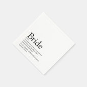 Fun Bride Definition, Vrijgezellenfeest Modern Servet (Hoek)