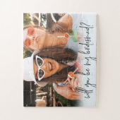 Fun bridesmaid proposal custom foto jigzaag puzzel (Verticaal)